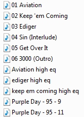 This is the current project file for The Aviation E.P.